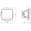 SCHUKO wall socket, enlarged, text-to-wall, variable 45°, A.x/C.x white gloss thumbnail 3