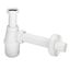 Bottle trap without outlet 11/4"x32, white thumbnail 1