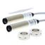 Photoelectric sensor, M12 brass housing, through-beam, 4 m adjustable, thumbnail 1