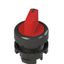 Short handle selector, 2 positions red with marking thumbnail 1