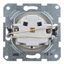 Pin socket outlet with safety shutter, cage clamps, silver thumbnail 4