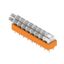 Printed circuit board terminals, 5.00 mm, Number of poles: 9, 135°, Solder pin length (l): 3.5 mm, tinned, orange, Flat-blade connection, Box thumbnail 4