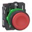 Plastic PB red projecting 1 NC Push-in thumbnail 1