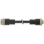 Mini (7/8) 3 pole, Male Straight/Female Straight, TPE, black, 60m thumbnail 1