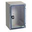 wall-mounting encl. ABS/PC monobloc IP66 H310xW215xD160mm transparent door thumbnail 1