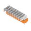 Printed circuit board terminals, 5.00 mm, Number of poles: 9, 90°, Solder pin length (l): 3.5 mm, tinned, orange, Flat-blade connection, Box thumbnail 4