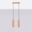 DOUBLE HANGING LAMP WITH GOLDEN ROSETTLE FOR GU10 FROM THE KERBON FAMILY thumbnail 6