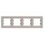 Asfora-horizontal 4-gang frame-bronze thumbnail 1