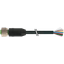 M12 female 0° A-cod. with cable PVC 12x0.14 bk 32m thumbnail 2