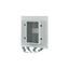 XMN44F06C-55-XMV Front plate, NZM4, 4p, fixed with mechanical interlock, W=600mm, IP55, grey thumbnail 3