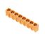 PCB plug-in connector, male header, closed side, THT solder connection, 7.62 mm, Number of poles: 3, 180°, Solder pin length (l): 3.2 mm, tinned, orange, Box thumbnail 1