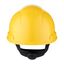 3M™ Hard Hat, Ratchet, Ventilated, Plastic Sweatband, Yellow, H700N-GU thumbnail 4