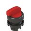 Illuminated long handle selector, 3 positions red with marking thumbnail 1