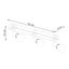 CEILING LAMP ZUCA 3 BLACK E27 3X15W IP20 thumbnail 4