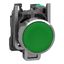 Metal PB green flush 1 NO Push-in thumbnail 2