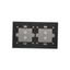 R-TV-SAT pass through aerial socket, module, graphite mat thumbnail 2