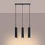 Minimalist KARBON pendant lamp with three pendants and a black ceiling plate 3xGU10 thumbnail 7