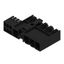 PCB plug-in connector, male header, closed side, Middle flange, THT solder connection, 7.62 mm, Number of poles: 4, 270°, Solder pin length (l): 3.5 mm, tinned, black, Box thumbnail 4