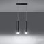 HANGING LAMP LAGOS 2 BLACK GU10 2X40W IP20 thumbnail 2