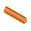 Printed circuit board terminals, 5.00 mm, Number of poles: 15, 90°, Solder pin length (l): 3.2 mm, tinned, orange, Clamping yoke connection, Clamping range, max. : 6 mm², Box thumbnail 4