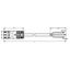 pre-assembled connecting cable Eca Plug/open-ended black thumbnail 4