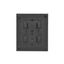 Two gang switch, (module), Simon 24, IP20/IP44, 10AX, black matt thumbnail 2