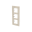 Frame 3-gang / 2+2+2-modules - Niessen logo - S - Dune thumbnail 2