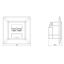 DE-EMBEDDED LINE Data Outlet 2xRJ45 shielded 10GB Class Ea thumbnail 7