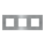 Frame 3-gang / 2+2+2-modules - Niessen logo - S - Stainless Steel thumbnail 1