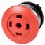 M22-DP-R-X Mushroom actuator, RMQ-Titan, Mushroom, momentary, Mushroom red, Without button plate, Bezel: titanium thumbnail 1
