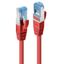 7.5m Cat.6A S/FTP LSZH Network Cable, Red RJ45, M/M, 500MHz, Copper thumbnail 1
