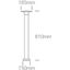 BLACK 6,5W WW IP54 81cm BOLLARD 230V thumbnail 2
