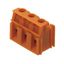 Printed circuit board terminals, 7.62 mm, Number of poles: 6, 90°, Solder pin length (l): 3.2 mm, tinned, orange, Clamping yoke connection, Clamping range, max. : 6 mm², Box thumbnail 1