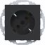 SCHUKO wall socket 45°, plug-in, A.x/C.x, matte night black thumbnail 1