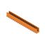 PCB plug-in connector, male header, open side, THT solder connection, 5.08 mm, Number of poles: 19, 90°, Solder pin length (l): 3.2 mm, tinned, orange, Box thumbnail 3