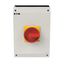 P3 Main switch, 80 A,Surface mounting, 4 pole, Form I5/SVB, Red, Door  thumbnail 1