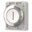 M30I-FD-W-X1 Pushbutton, RMQ-Titan, flat, momentary, White, inscribed 1, Front ring stainless steel thumbnail 3