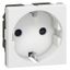 Multi-support single socket Mosaic - German std - 2P+E with indicator - 2 mod. thumbnail 2