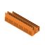 PCB plug-in connector, male header, open side, THT solder connection, 5.08 mm, Number of poles: 32, 180°, Solder pin length (l): 3.2 mm, tinned, orange, Box thumbnail 3