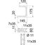 TPD 145 FS Wall and ceiling bracket TP profile B145mm thumbnail 2