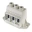 Printed circuit board terminals, 15.00 mm, Number of poles: 6, 90°, Solder pin length (l): 4.5 mm, tinned, Pebble grey, Clamping yoke connection, Clamping range, max. : 50 mm², Box thumbnail 4