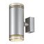 BARRO UP/DOWN WL-1 wall light, round, silver-grey, 2x GU10, max. 2x 50W thumbnail 1