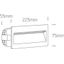 ANTHRACITE WALL RECESSED 6W CCTV IP65 DARK LIGHT 230V thumbnail 2