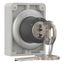 M30C-FWRS3-RS-A1 Key-operated actuator, Flat Front, maintained, 3 positions, Ronis 455, Key withdrawable: 0, Metal bezel thumbnail 8