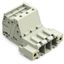 1-conductor male connector Push-in CAGE CLAMP® 10 mm² light gray thumbnail 1