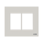 Frame - 2-gang / 3+3-modules - ABB logo - Dune thumbnail 1