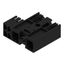 PCB plug-in connector, male header, closed side, Middle screw flange, THT solder connection, 7.62 mm, Number of poles: 2, 270°, Solder pin length (l): 3.5 mm, tinned, black, Box thumbnail 2