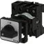 On-Off switch, P1, 40 A, rear mounting, 3 pole + N, with black thumb grip and front plate thumbnail 3