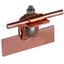 Saddle clamp Cu clamping range 0.7-8mm, angled, w. clamping frame for  thumbnail 1