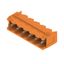 PCB plug-in connector, male header, Dovetails for fixing blocks, THT solder connection, 5.08 mm, Number of poles: 6, 90°, Solder pin length (l): 3.2 mm, tinned, orange, Box thumbnail 1
